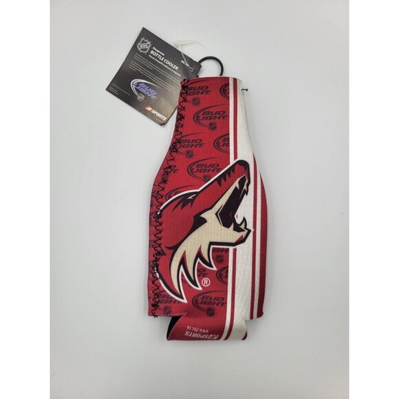 NHL Neoprene Bottle Cooler Bud Light - LNH (French) - New - Arizona Coyotes - Picture 2 of 2